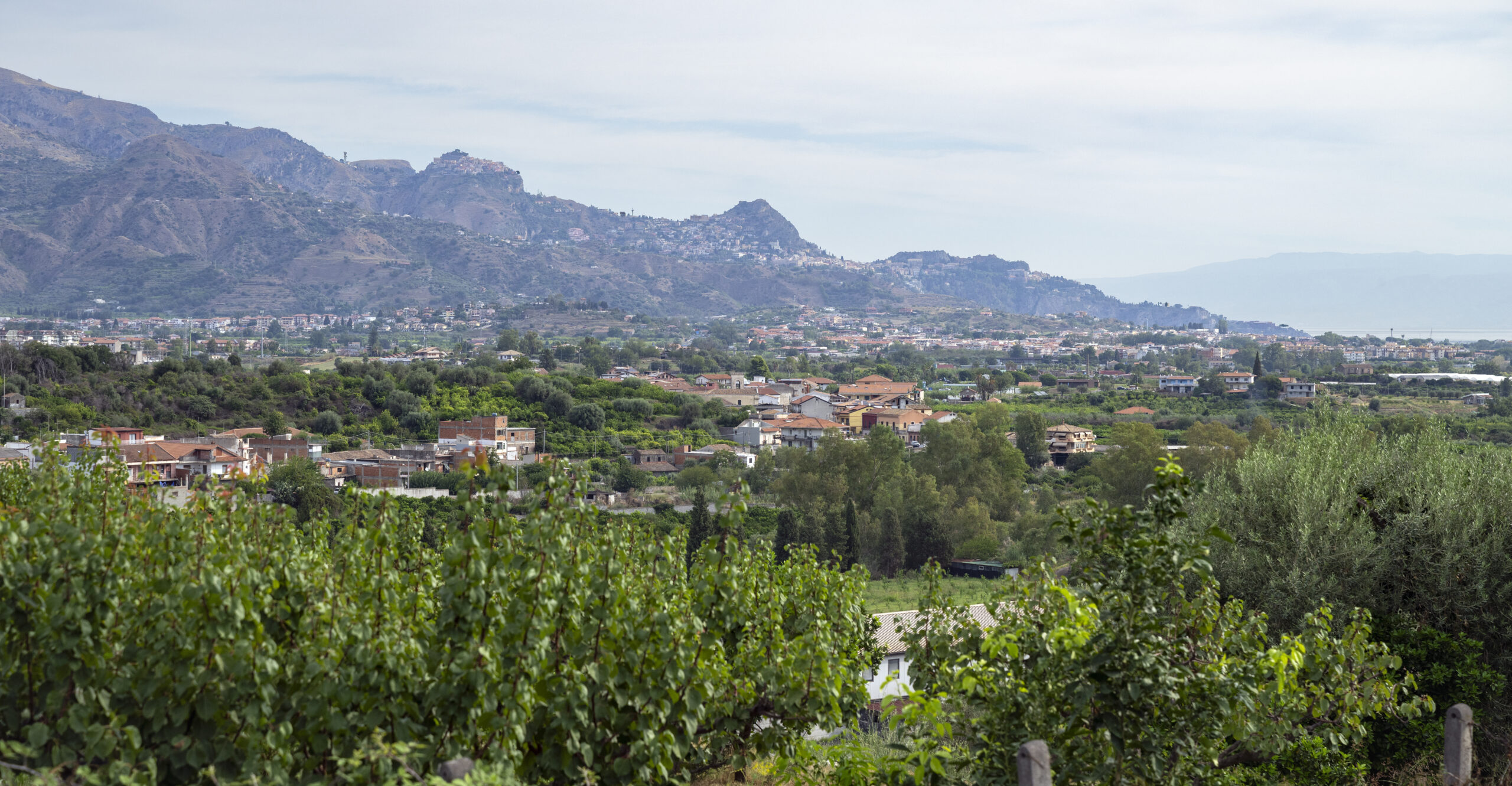 Taormina and Castelmola on the eastern coast of Sicily, near the Alta Moda venue where Leonie Cassel made her debut