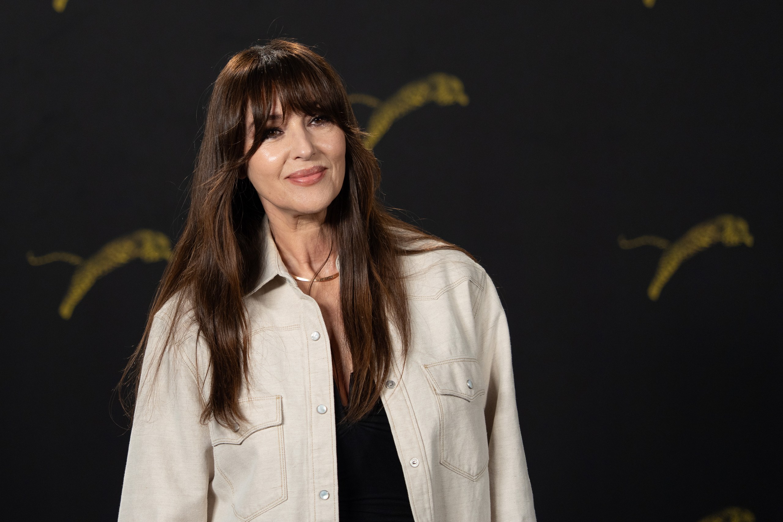 Monica Bellucci, mother of Leonie Cassel, at the 79th Locarno Film Festival in August 2026